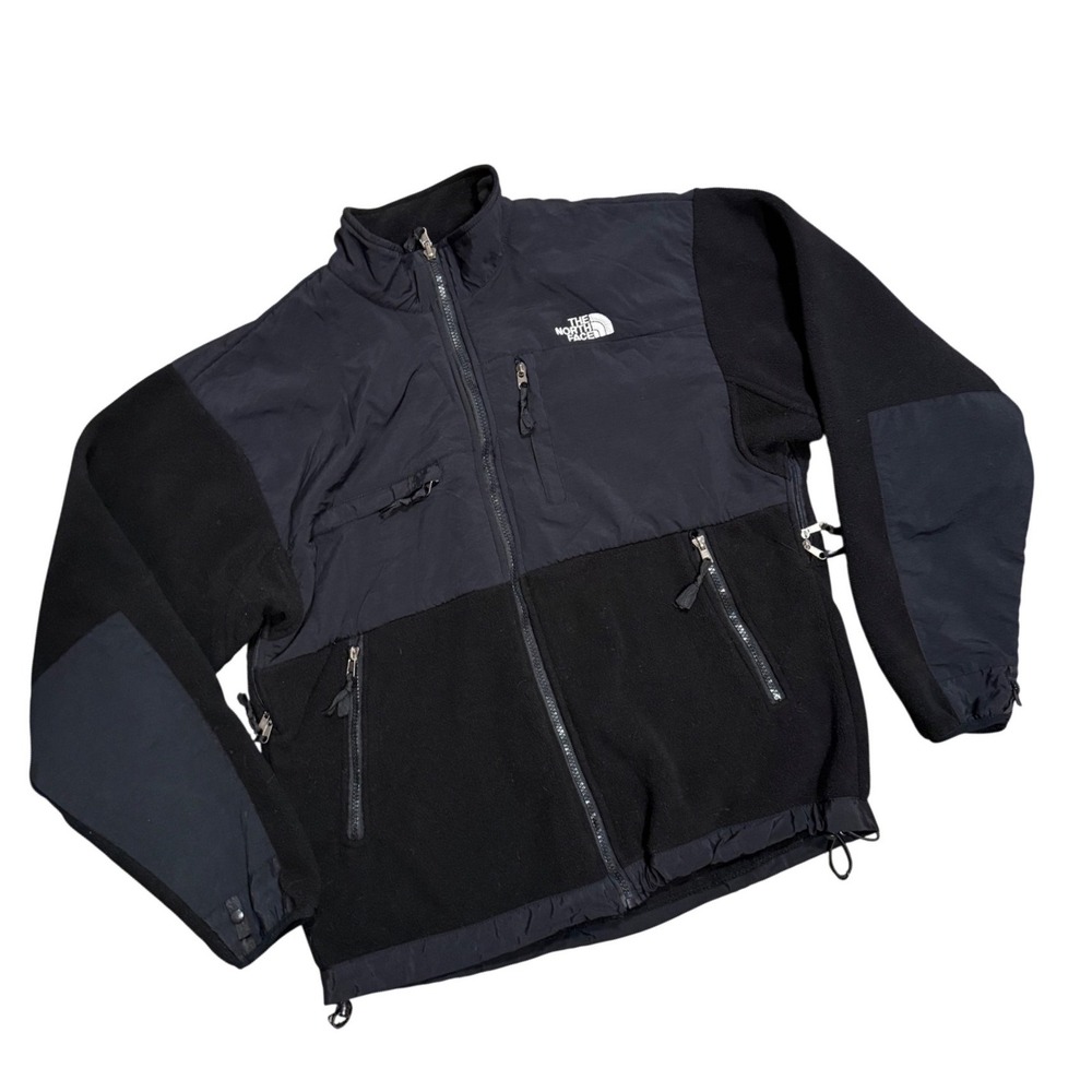 The North Face Denali Fleece Jacket Men Medium Black Full Zip Polartec Coat Fall